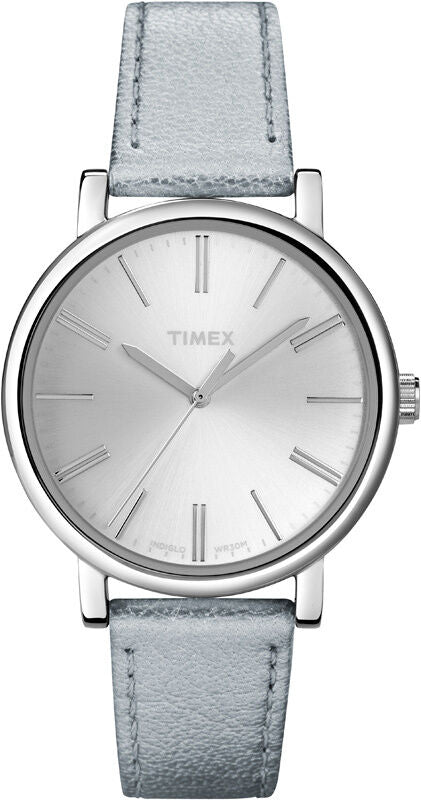 TIMEX Easy Reader T2N963 Originals-Serie  - Lederband silber