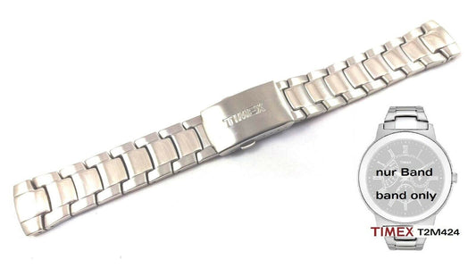 Timex Ersatzarmband für T2M424 Retrograde Anzeige Herren passt zu T2M422 T2M423