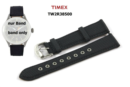 Timex Ersatzarmband TW2R38500 Waterbury Traditional - 20mm - Leder / Nylonmix