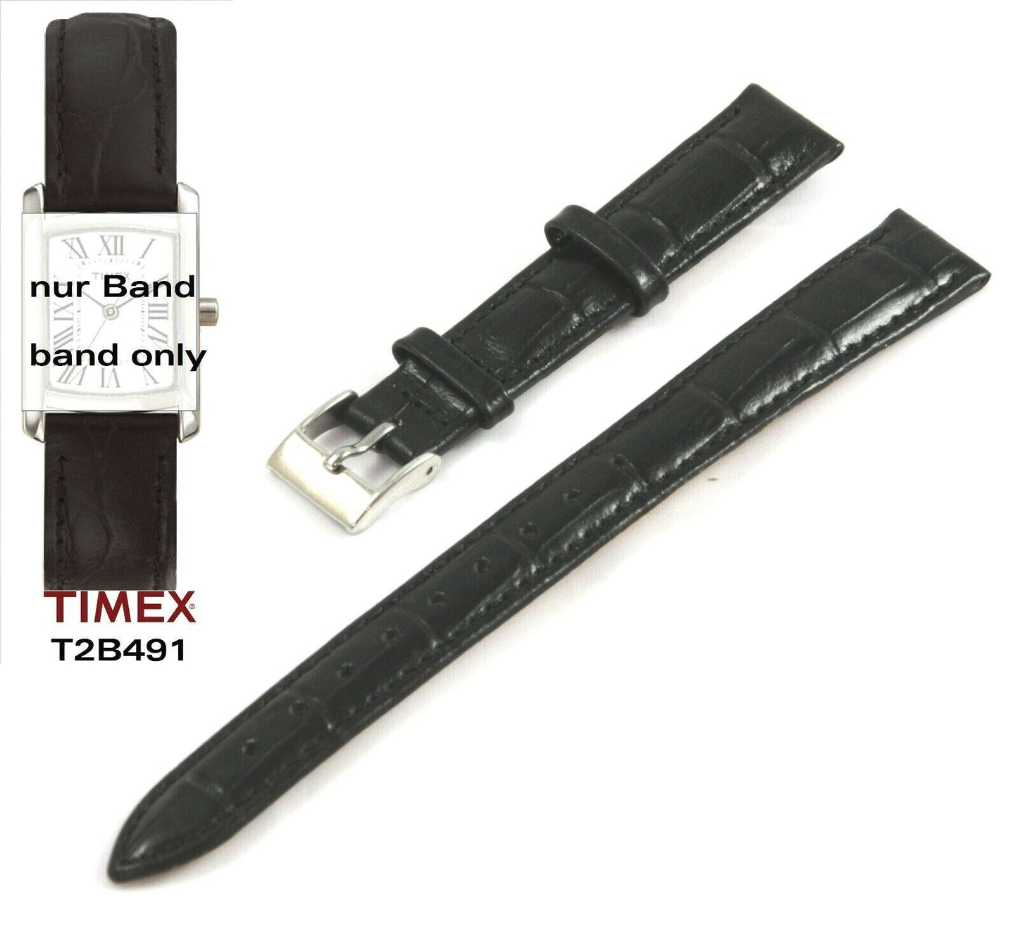 TIMEX Ersatzarmband T2B491 Damen Ersatzband Leder Original 14mm universal T2B501