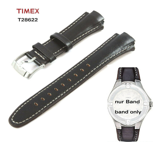 Timex Ersatzarmband T28622 Classic Uhr - Ersatzband Uhrband 12/22mm Leder robust