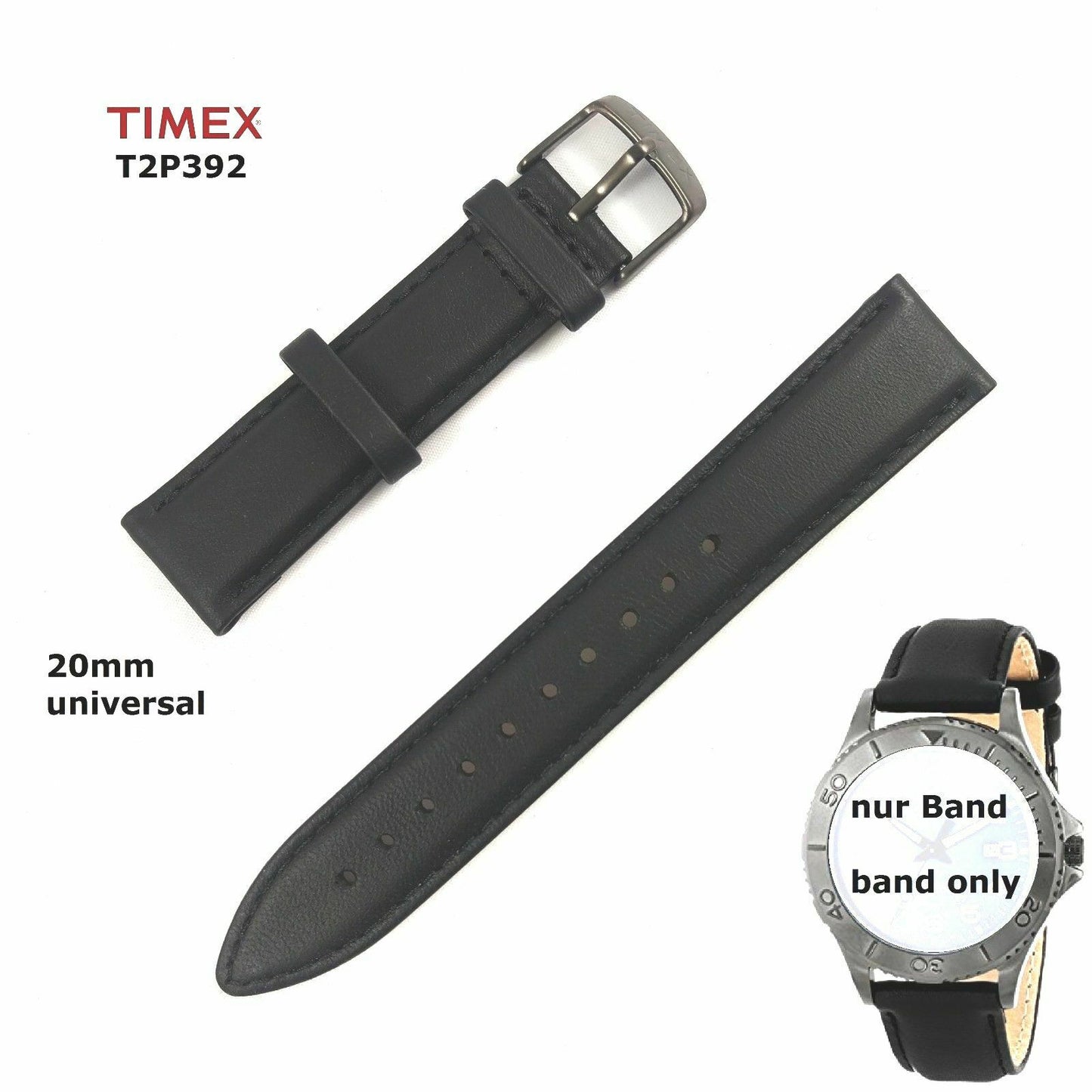 Timex Ersatzarmband für T2P392 Elevated Classic Dress Damen - 20mm universal