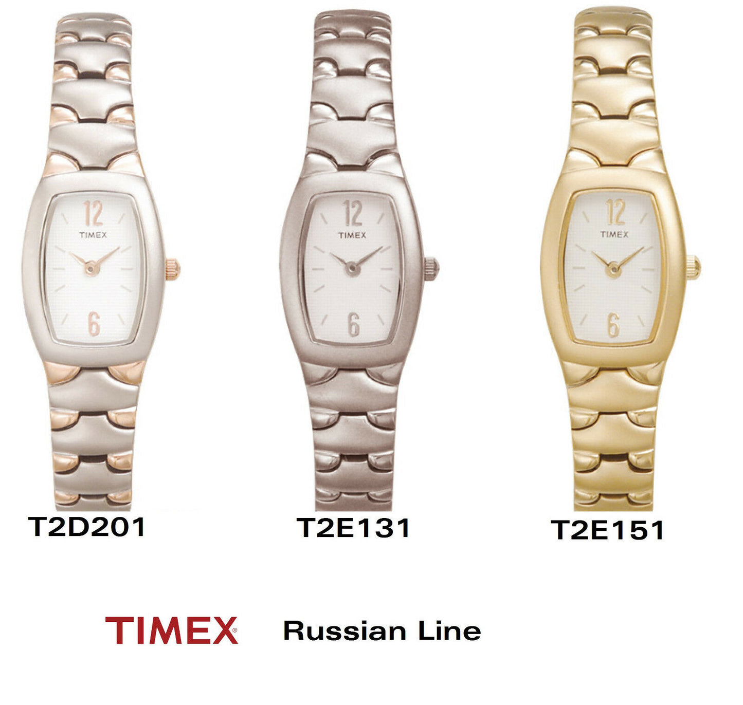 Timex Ersatzarmband T2D201 Russian Line Ersatzband Edelstahl 12mm T2E151 T2E131
