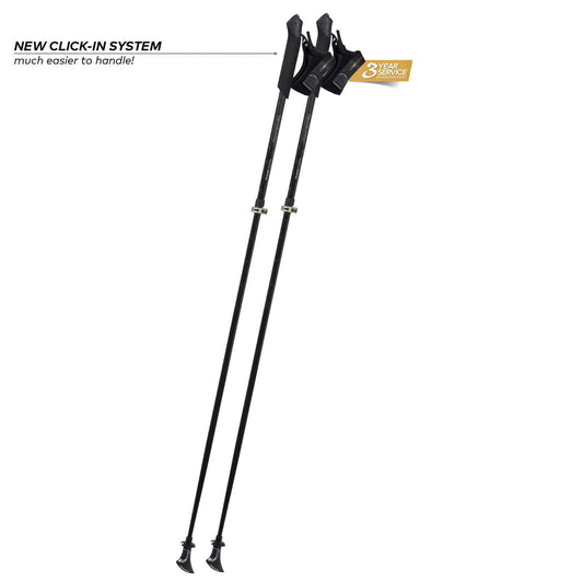 Komperdell Nordic Walking Stöcke - Poniente Powerlock Carbon Vario - 105-125cm