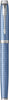 Parker IM Premium Blue Chrome Trim Fountain Pen Füllfederhalter M, 2x Tinte blau
