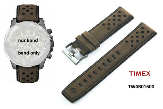 Timex Ersatzarmband TW4B01600 Expedition Indiglo Ersatzband 22mm multifit Leder