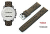 Timex Ersatzarmband TW4B01600 Expedition Indiglo Ersatzband 22mm multifit Leder