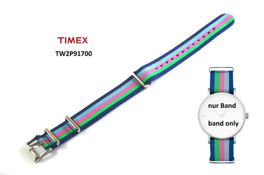 Timex Ersatzarmband TW2P91700 - Textilband - für Timex Weekender Modelle 18mm