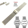 Timex Ersatzarmband T2N601 & T2N602 Easy Reader - Milanaise Ersatzband Multifit