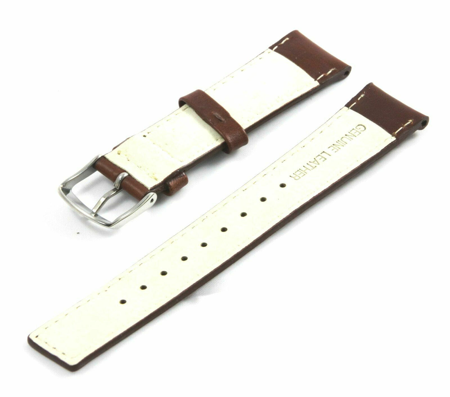 Timex Ersatzarmband T2D491 Ewiger Kalender hochwertiges Ersatzband Leder 20mm