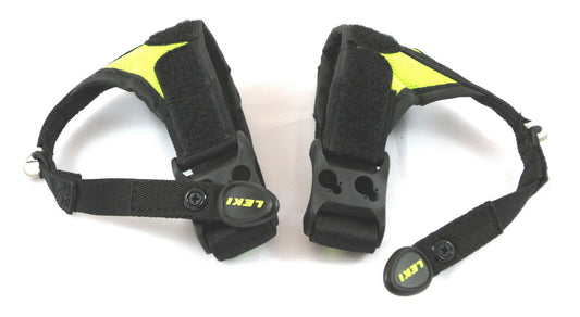 Leki Schlaufen Vario Strap für Alpin Ski Stöcke Trigger S - 1 Paar schwarz neon