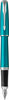Parker Urban Vibrant Blue Chrome Trim - Fountain Pen - medium - 2x Patrone blau