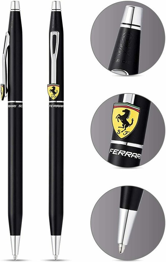 Cross Century II Ferrari Tintenroller - Glossy Black - Tinte schwarz - Ø 0,7mm