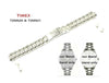Timex Ersatzarmband T2M520 & T2M521 SL Series Damen - 16mm - passt T2M519 T2M522