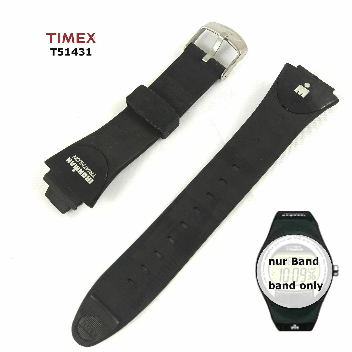 Timex Ersatzarmband T51431 Triathlon i-control 9/16/24mm - T51422 T52191 T51461