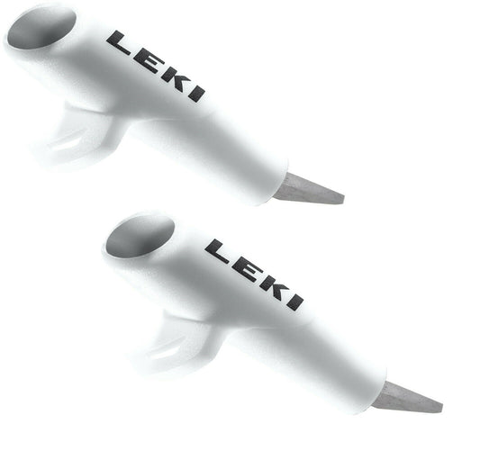 LEKI Nordic Walking Speed Tip (1 Paar, weiß) - zum Auswechseln mit Anleitung
