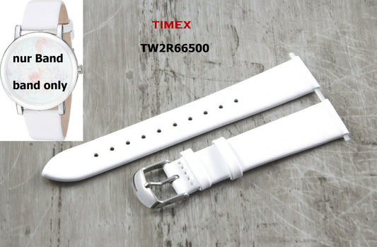 Timex Ersatzarmband TW2R66500 Crystal Bloom - 18mm - Leder - universal - weiß