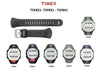 Timex Ersatzarmband T5F821 T5F831 T5F841 lap flix shock fit T5J381 T5J391 T5J401