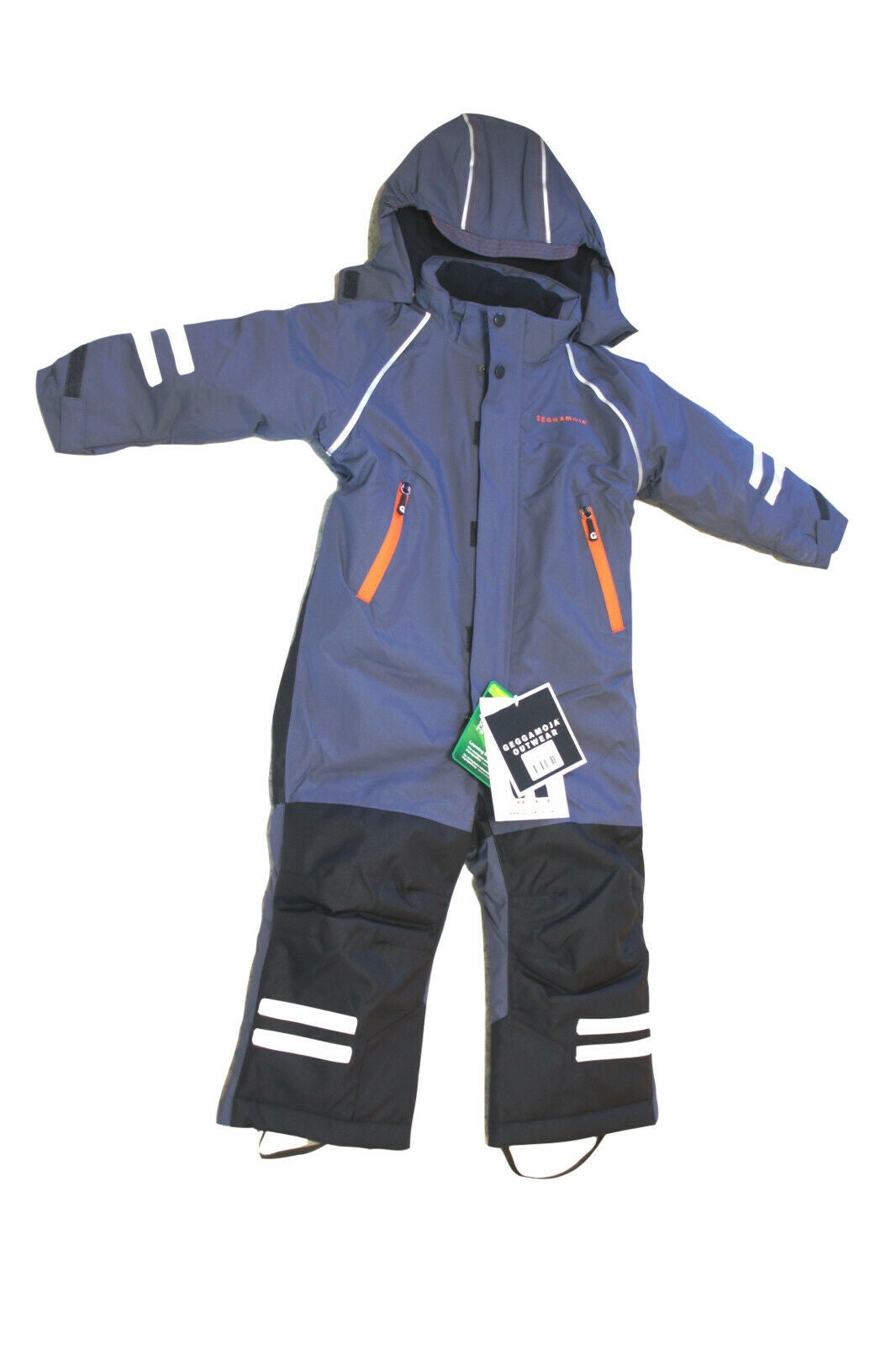 Geggamoja Kinder Skioverall Steele Blue - Winter Overall - sehr warm und robust