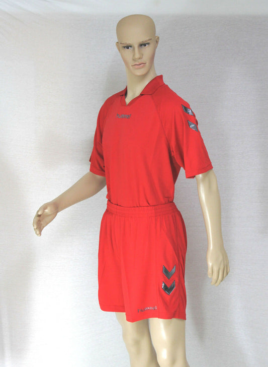 Hummel Trikot Set Fußball 14-teilig - Trikot Hose Stutzen - 100% Polyester - rot