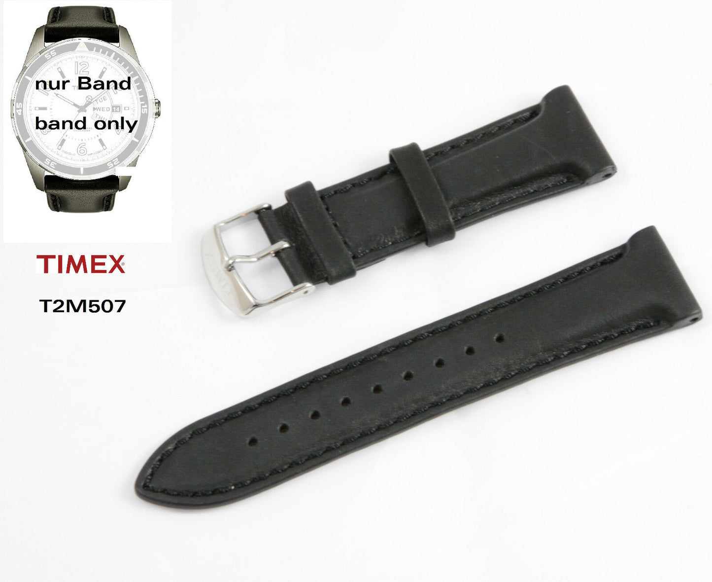Timex Ersatzarmband T2M507 SL Series Ewiger Kalender Ersatzband - T2M505 T2M508
