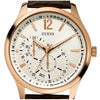 GUESS W95086G2 VESSEL Herrenuhr Lederband braun