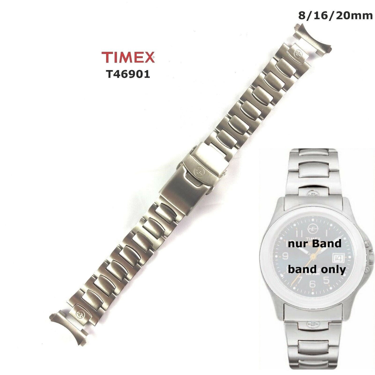 TIMEX Ersatzarmband T46901 EXPEDITION Outdoor Metalfield Damen - Ersatzband Uhr