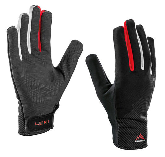 Leki Guide Lite - Skitouren Handschuhe - Dynamic Grip - black-red-white